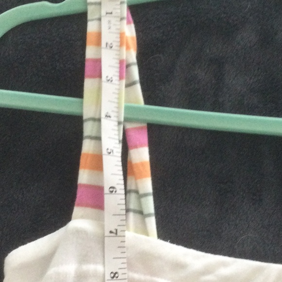 Lacoste White Tank Top with Multicolor Straps - Picture 7 of 7